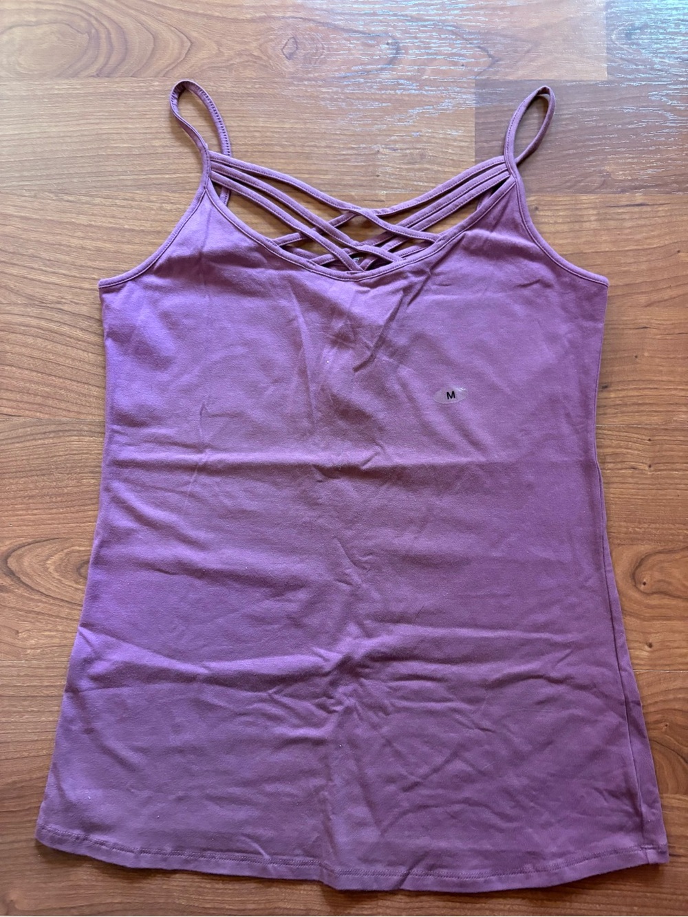 Maurices Mauve Crisscross Strappy Cami